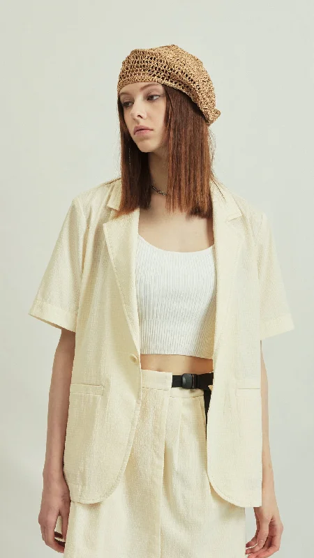Weekend Shopping Bliss Short Sleeves Blazer