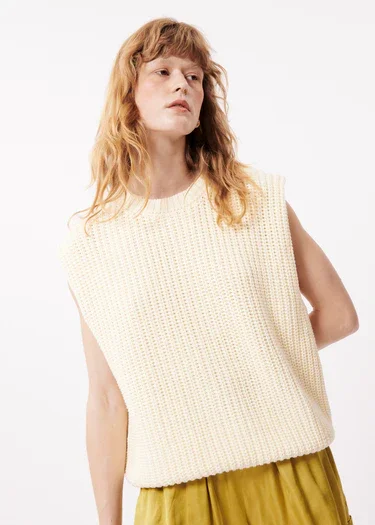 Unwind with Weekend Discounts Arista Sleeveless Sweater