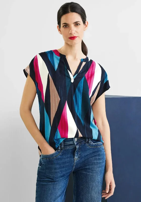 Can't Be Beat Street One Dimond Print Top, Multi