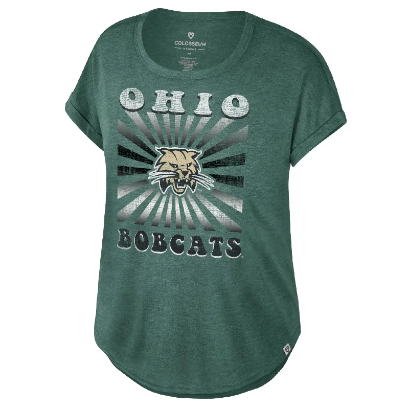 Weekend Discounts to Enjoy Ohio Bobcats Women's Green Radiant T-Shirt
