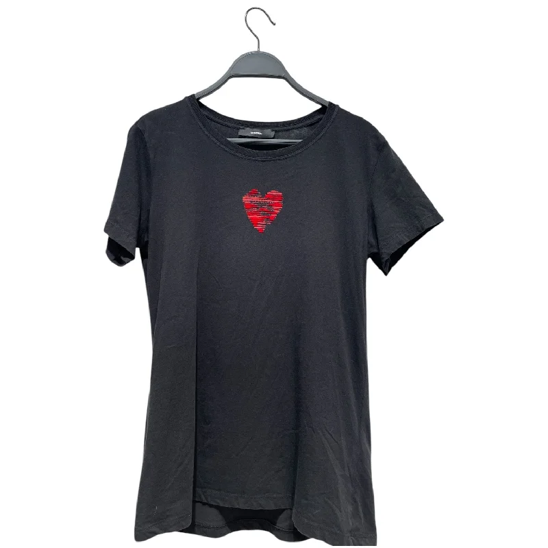 Huge Savings DIESEL/T-Shirt/S/Cotton/BLK/HEART