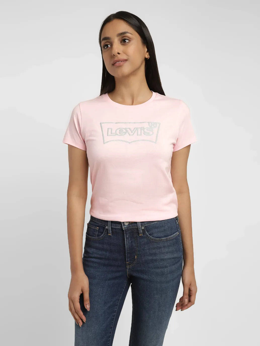 New Deals Women's Brand Logo Crew Neck T-shirt