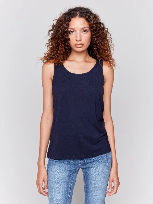 Weekend Discounts Worth Grabbing Reversible Bamboo Cami - Navy