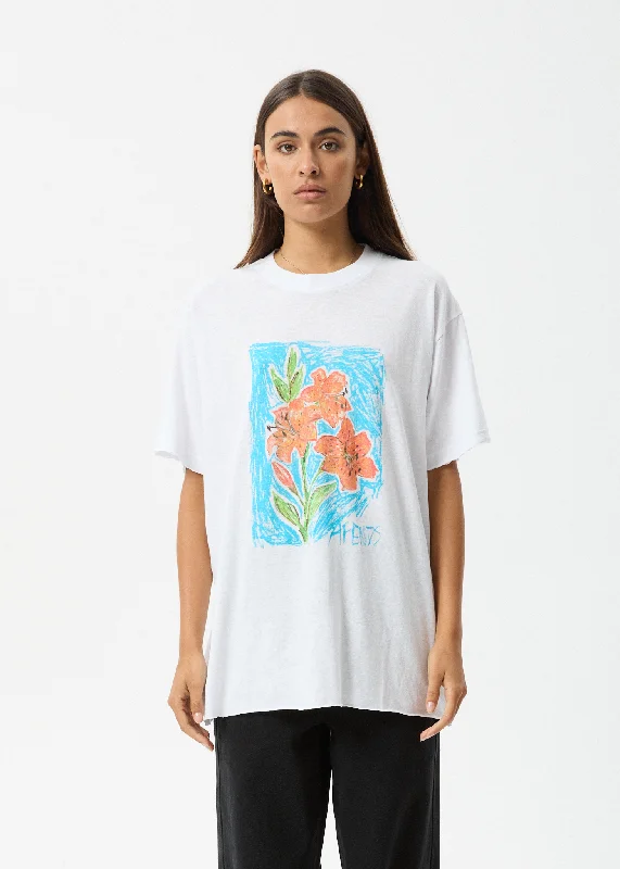 Unbeatable Prices AFENDS Womens Still Life - Oversized Tee - White