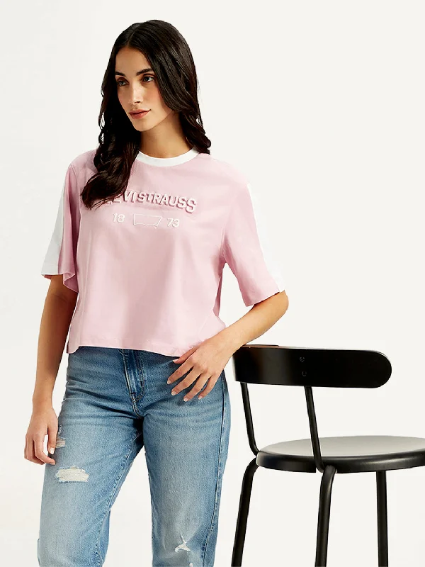 Bargain Bin Women's Typographic Print Relaxed Fit T-shirt