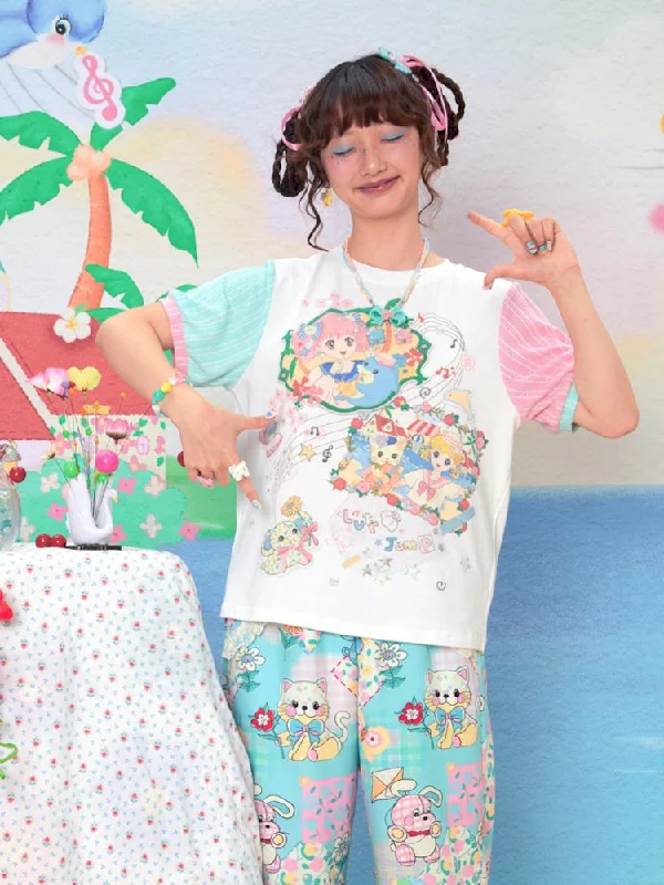 Daily Specials Knit Short Sleeve Summer Loose T-Shirt [S0000009067]