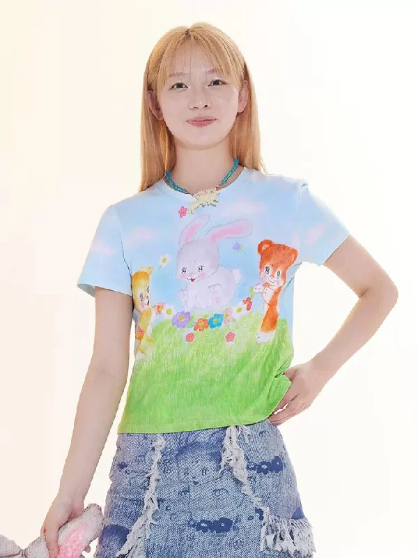 Year-End Clearance Animal Print T-Shirt [S0000009057]