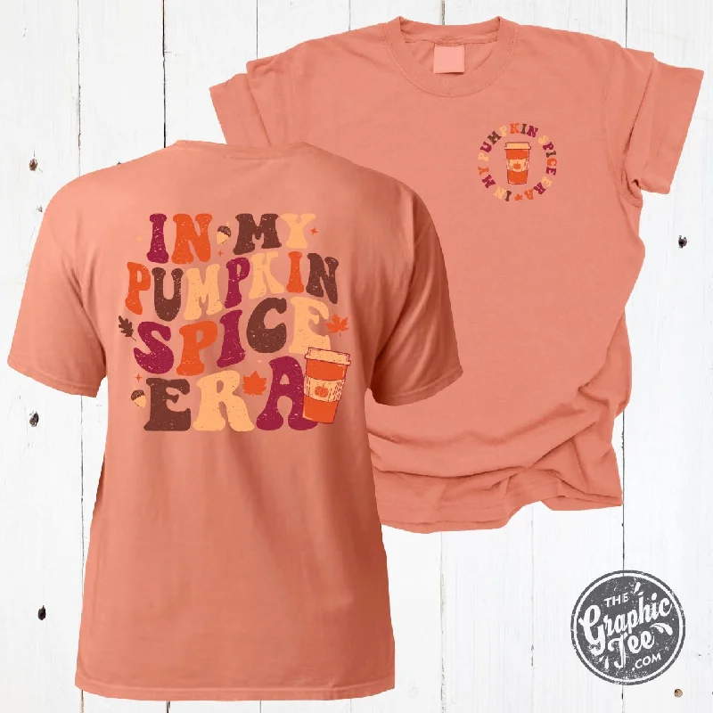 Bargain Bin In My Pumpkin Spice Era Comfort Wash Clay Short Sleeve Tee