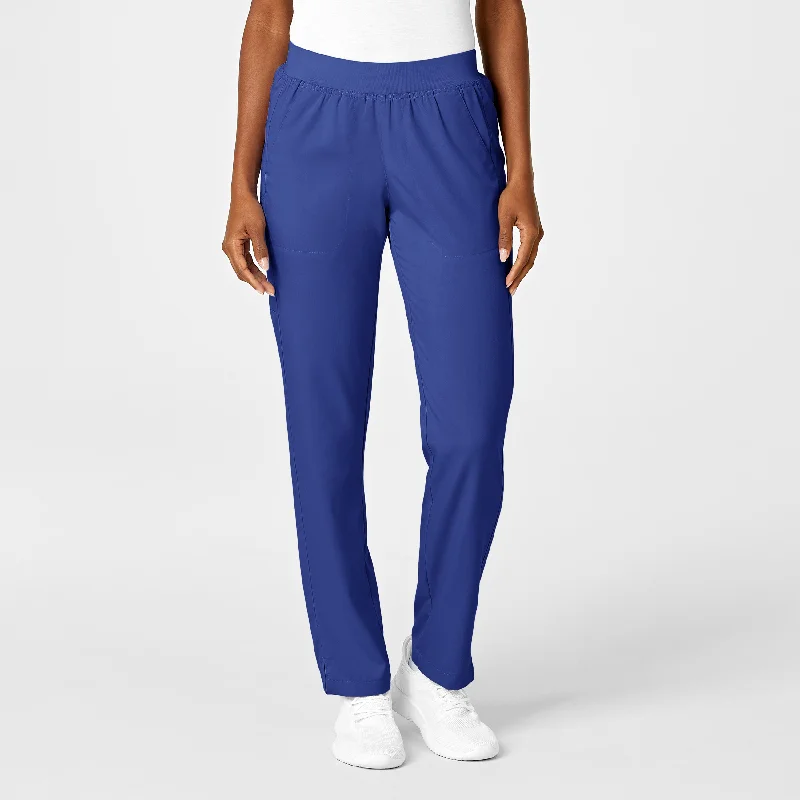Top Pick PRO Women's Knit Waist Cargo Scrub Pant - Galaxy Blue