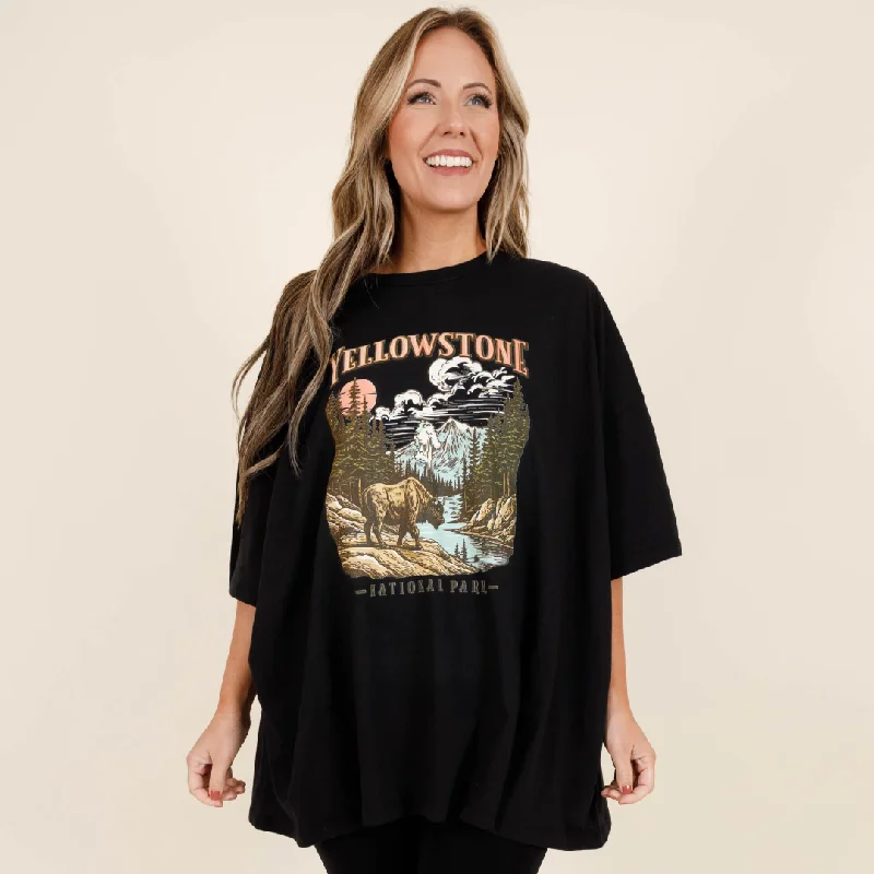 Low Prices In The Mountains Boyfriend Tee, Black