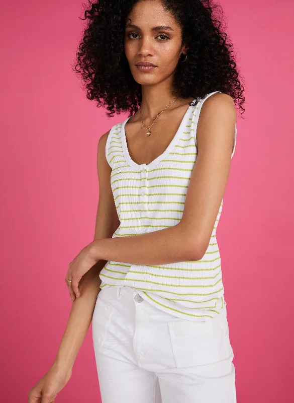 Clearance Sale Baukjen Essentials Organic Cotton Henley Tank