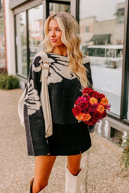 Extra Discount Chai Latte and Chit Chat Knit Sweater in Black