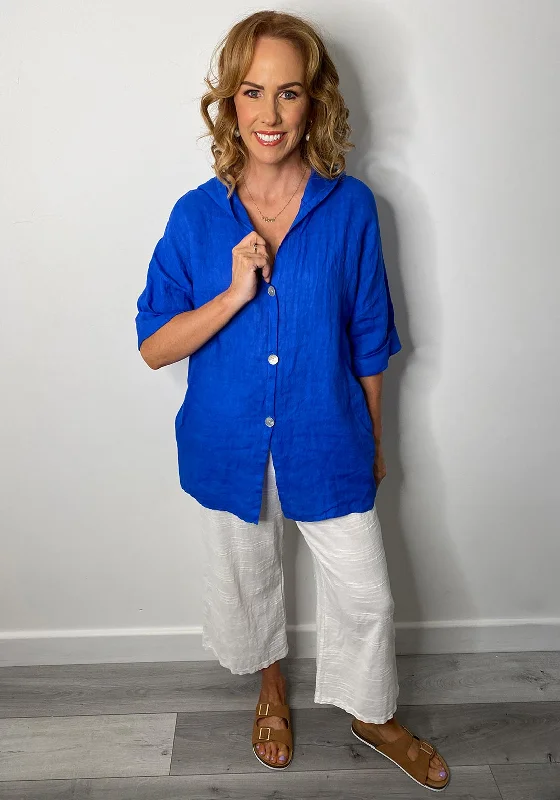Online Specials The Serafina Collection One Size Long Shirt, Royal Blue