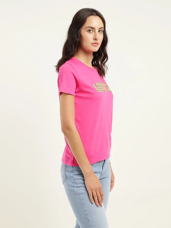 Special Offer Women's Brand Logo Crew Neck T-Shirt