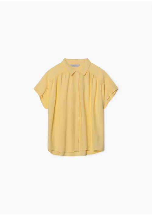 Price Drop Compania Fantastica Yellow Dropped Sleeve Blouse