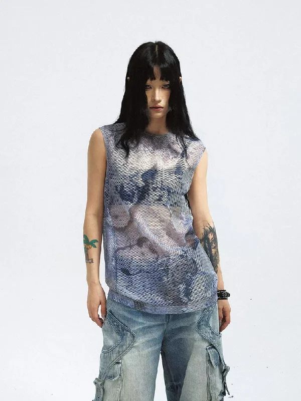 Weekend Offers That Shine MESH SLEEVESS VEST [S0000009200]