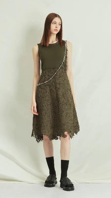 Weekend Specials You Can't Miss Cord Embroidery Lace Dress
