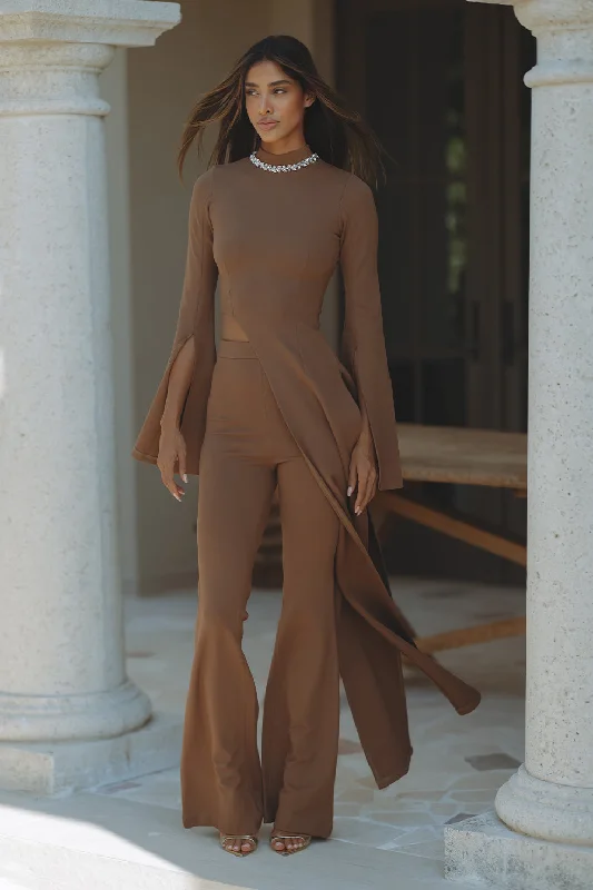 Weekend Deals That Sizzle LISETTE TROUSERS - CHESTNUT