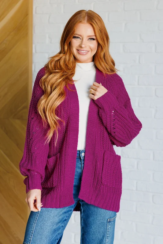 Closeout Maybe Monday Cardigan in Berry