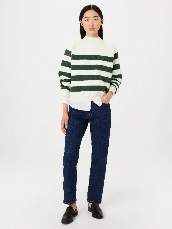 Super Bargain The Compact Mock Neck Sweater in Dark Green